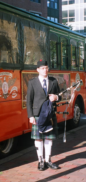 Matthew performing at a wedding